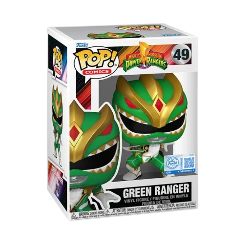 Mighty Morphin Power Ranger Green Ranger Funko Pop Packaging Entertainment Earth Exclusive