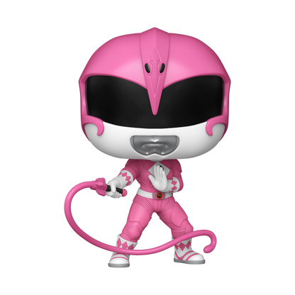 Mighty Morphin Power Rangers Pink Ranger Funko Pop Figure Holding Pterodactyl Thunder Whip