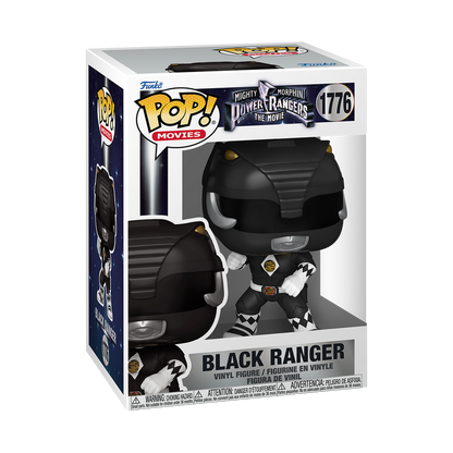 Black Ranger Funko Pop! #1776 stock photo in-box from Mighty Morphin Power Rangers The Movie