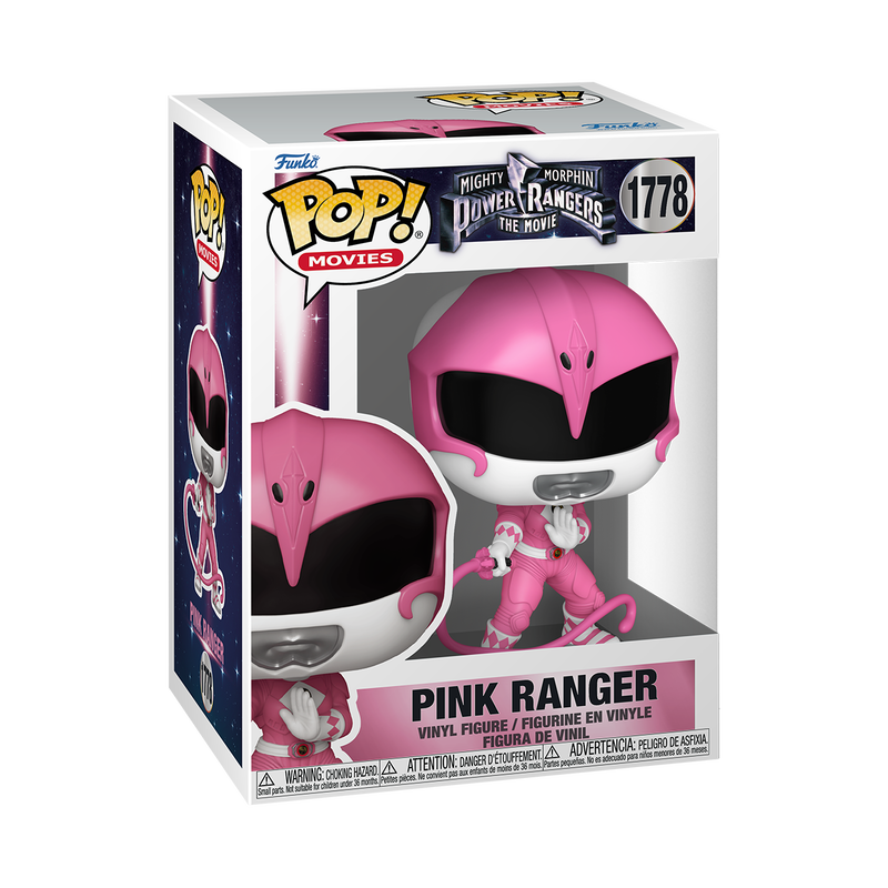 Pink Ranger Funko Pop! #1778 stock photo in-box from Mighty Morphin Power Rangers The Movie