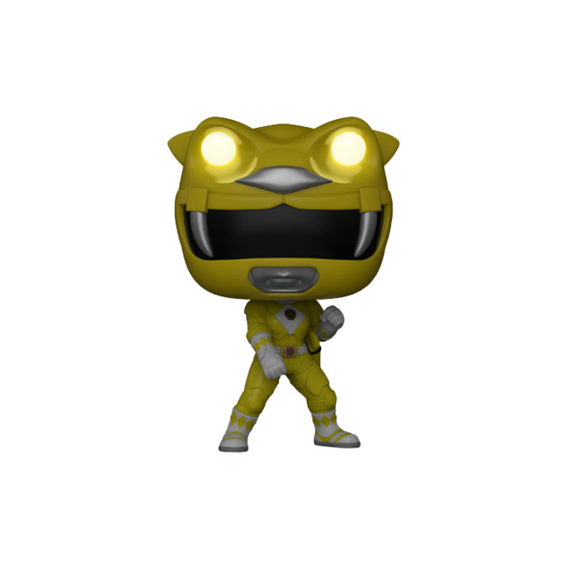 Yellow Ranger Funko Pop! #1781 stock photo out-of-box from Mighty Morphin Power Rangers The Movie