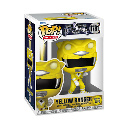 Mighty Morphin Power Rangers Yellow Ranger Glow Funko Pop Packaging