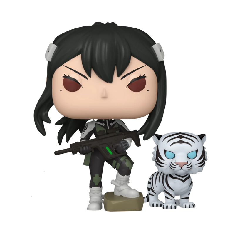 Funko Pop! Kaiju No. 8 Mina Ashiro and Bakko #2085 Entertainment Earth Exclusive figure out of box