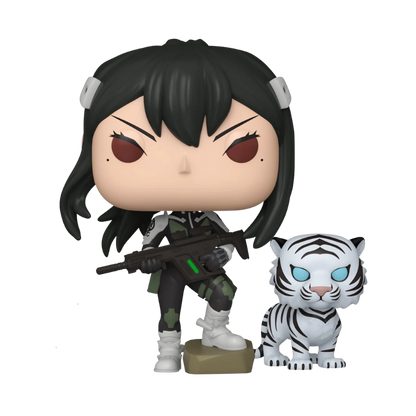Funko Pop! Kaiju No. 8 Mina Ashiro and Bakko #2085 Entertainment Earth Exclusive figure out of box