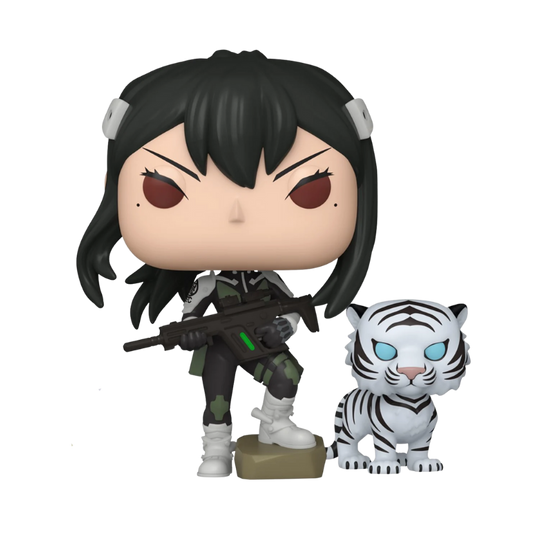 Funko Pop! Kaiju No. 8 Mina Ashiro and Bakko #2085 Entertainment Earth Exclusive figure out of box