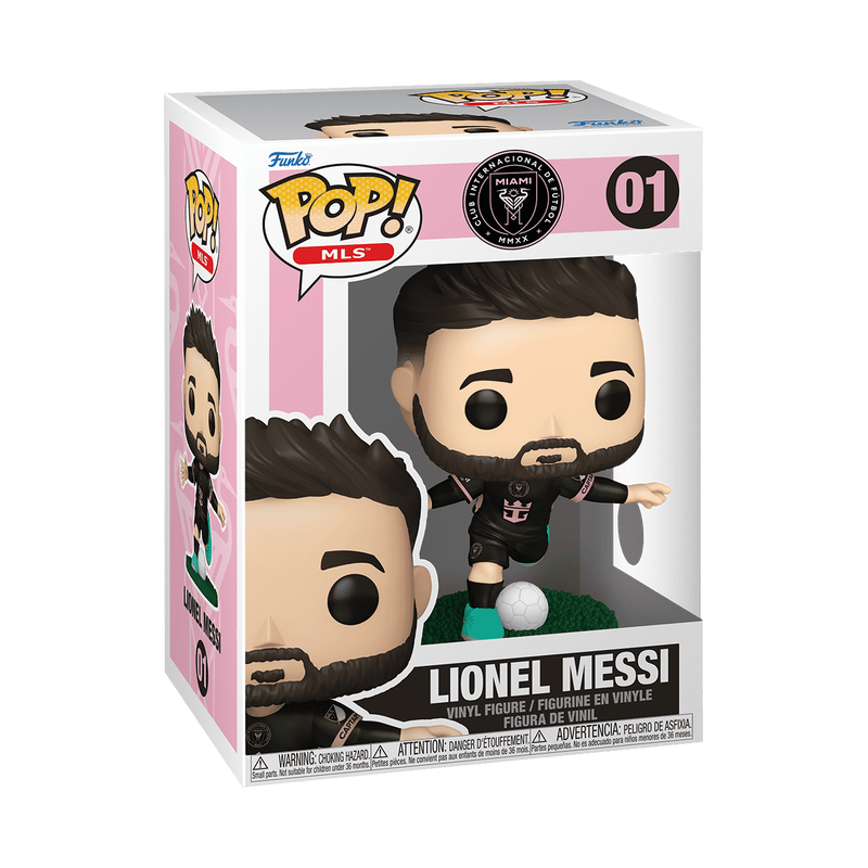 Lionel Messi Away Jersey Funko Pop! #01 stock photo in-box from MLS Inter Miami CF