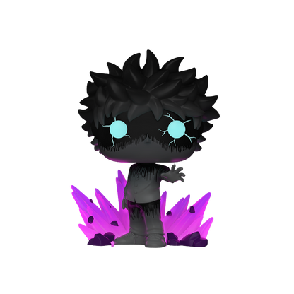 Mob with Aura Funko Pop! #2406 Glow Exclusive glow-in-the-dark stock photo out-of-box from Mob Psycho 100