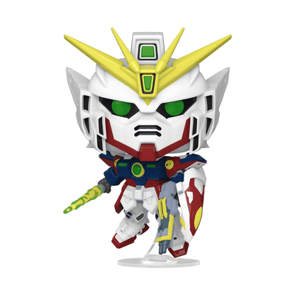 Mobile Suit Gundam Wing XXX-00W0 Wing Gundam Zero Funko Pop Figure Holding Twin Blaster Rifle and Beam Saber