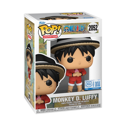 Funko Pop! One Piece Monkey D. Luffy #2052 Entertainment Earth Exclusive Funko Pop box packaging front view