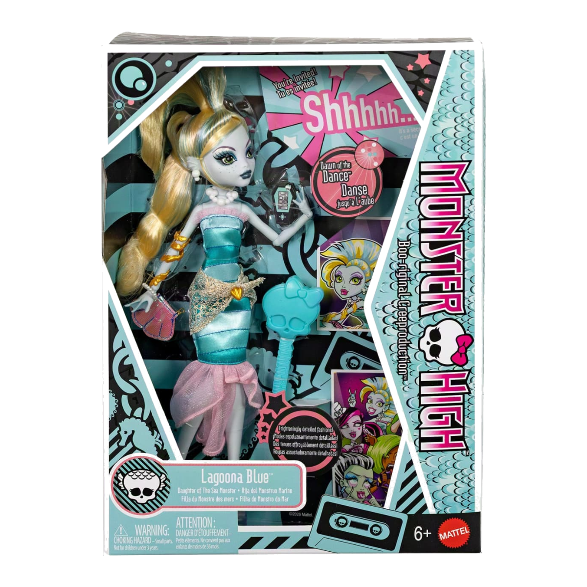 Lagoona Blue Dawn of the Dance Creeproduction Doll stock photo in-box from Monster High