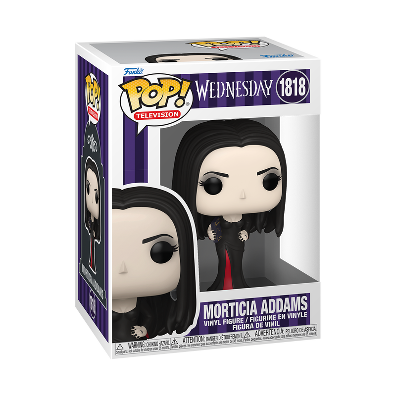 Funko Pop! Wednesday Morticia Addams #1818 Funko Pop box packaging front view