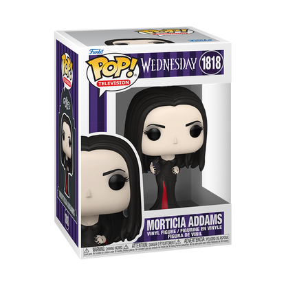 Funko Pop! Wednesday Morticia Addams #1818 Funko Pop box packaging front view