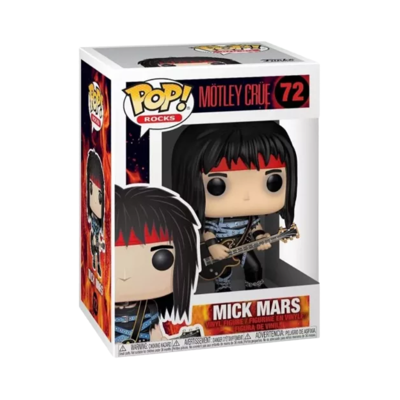 Mick Mars Funko Pop! #72 stock photo in-box Motley Crue