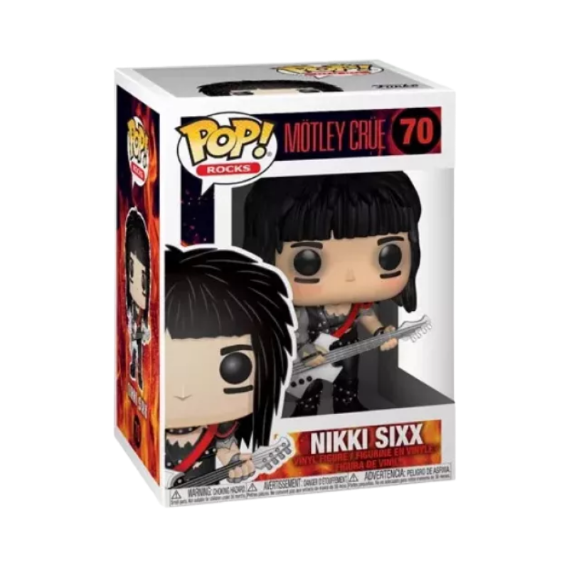 Nikki Sixx Funko Pop! #70 stock photo in-box Motley Crue