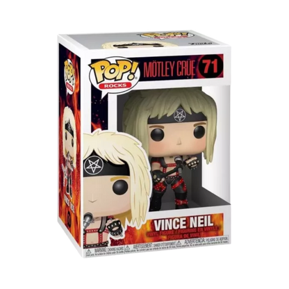 Vince Neil Funko Pop! #71 stock photo in-box Motley Crue