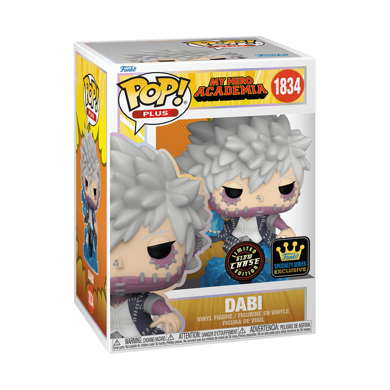 Dabi Funko Pop Plus #1834 Glow Chase Exclusive in box packaging
