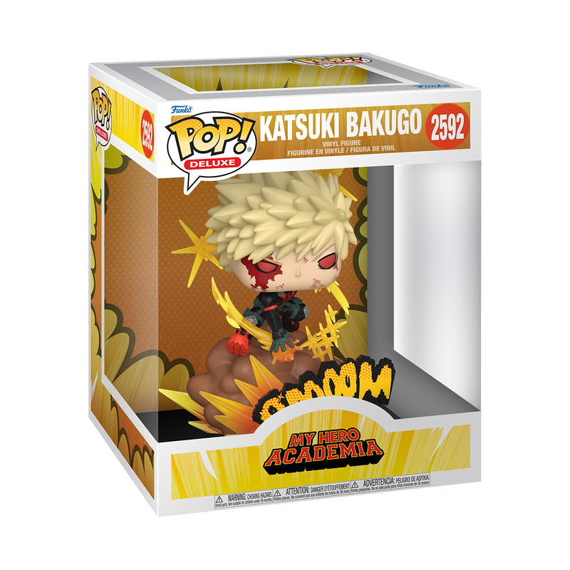 Katsuki Bakugo Funko Pop! Deluxe #2592 stock photo in-box from My Hero Academia