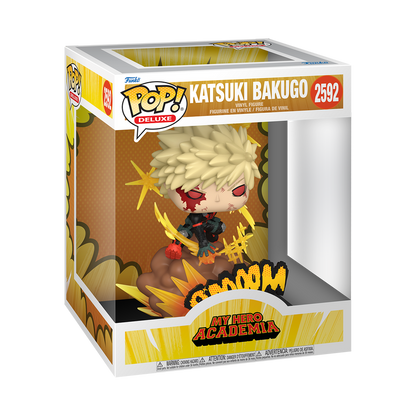Katsuki Bakugo Funko Pop! Deluxe #2592 stock photo in-box from My Hero Academia