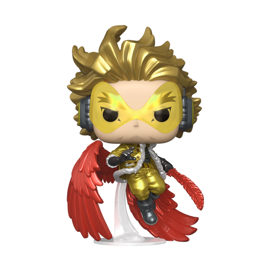 Funko Pop! My Hero Academia Hawks Metallic #1141 Royalty Limited Edition figure shown outside the packaging