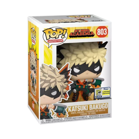 Katsuki Bakugo Funko Pop! #803 Convention Exclusive 2020 stock photo in-box from My Hero Academia