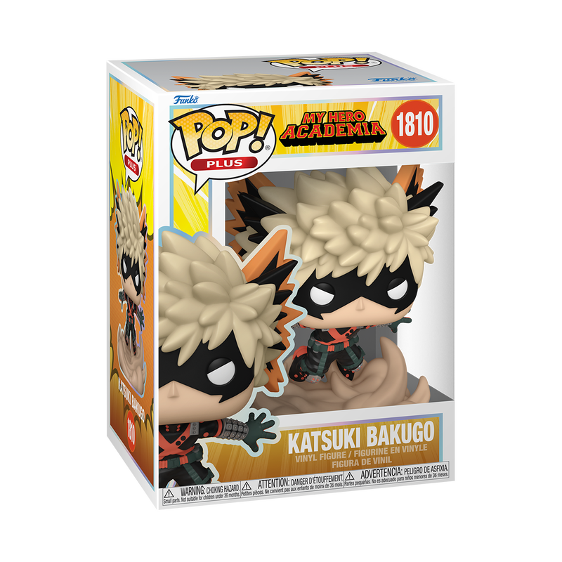 Katsuki Bakugo (New Suit) Funko Pop! #1810 stock photo in-box from My Hero Academia