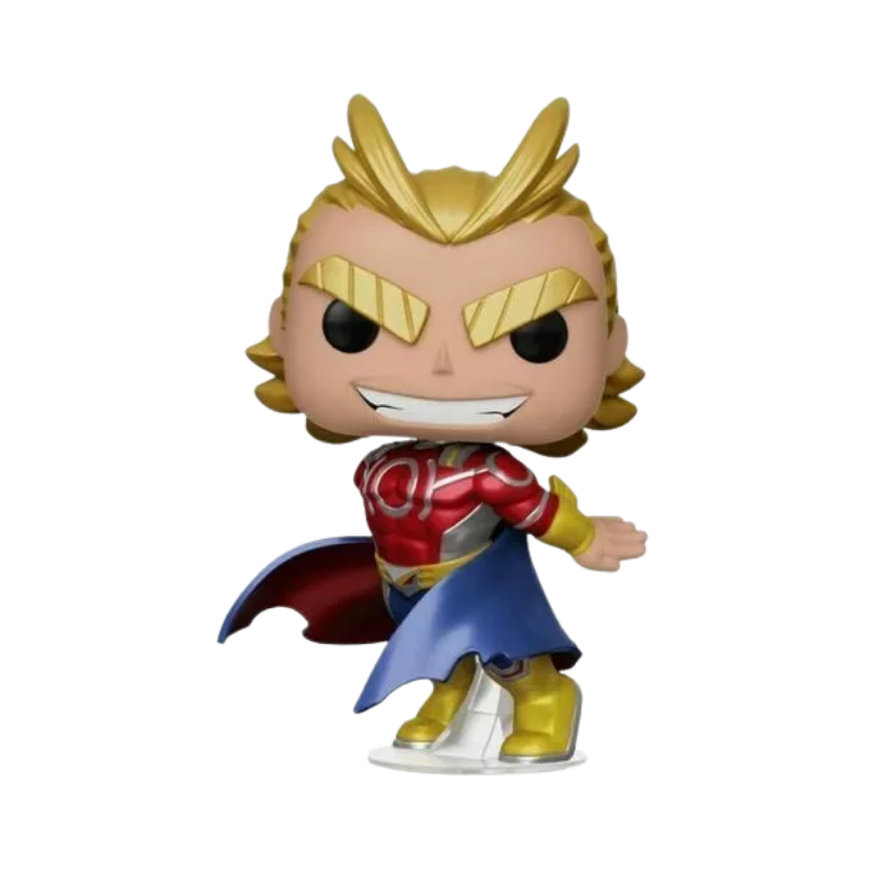 Silver Age All Might Funko Pop! #608 Barnes and Noble Exclusive stock photo out-of-box from My Hero Academia