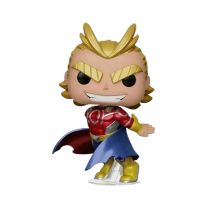Silver Age All Might Funko Pop! #608 Barnes and Noble Exclusive stock photo out-of-box from My Hero Academia