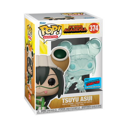 My Hero Academia Tsuyu Asui 2021 New York Comic Con Exclusive Funko Pop Packaging