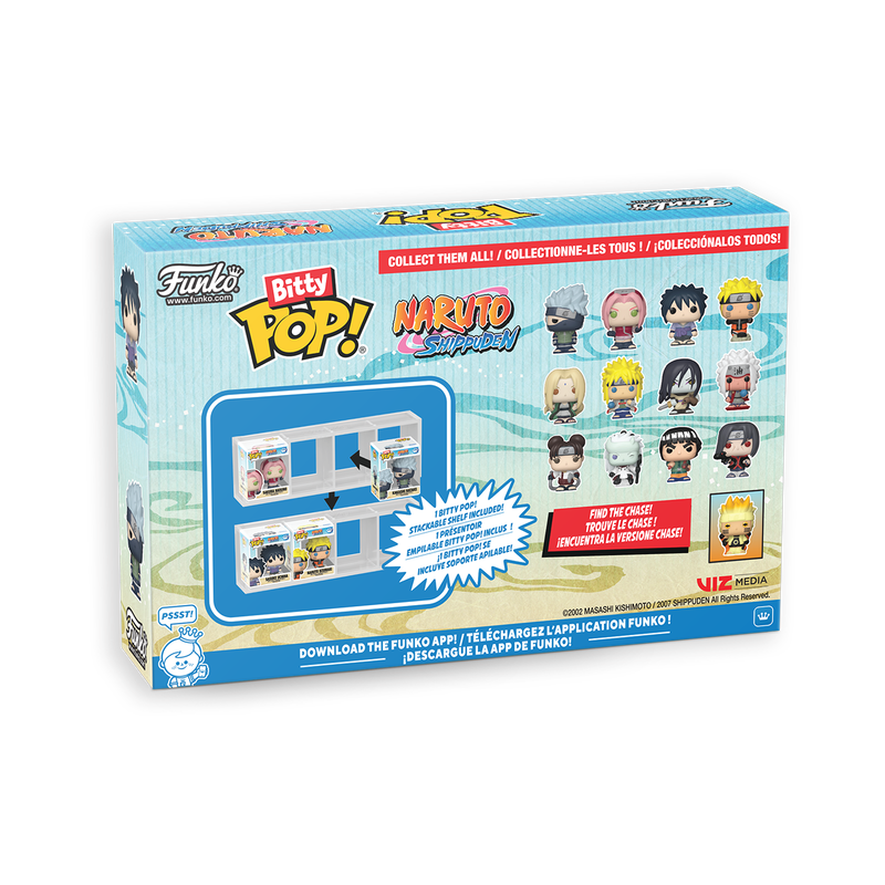 Naruto Bitty Pop! 4-Pack Funko Pop! stock photo in-box Naruto