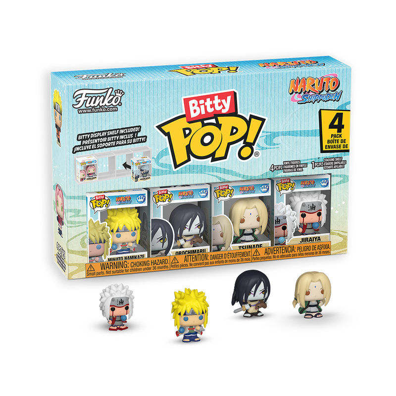 Naruto Bitty Pop! 4-Pack Funko Pop! stock photo out-of-box Naruto
