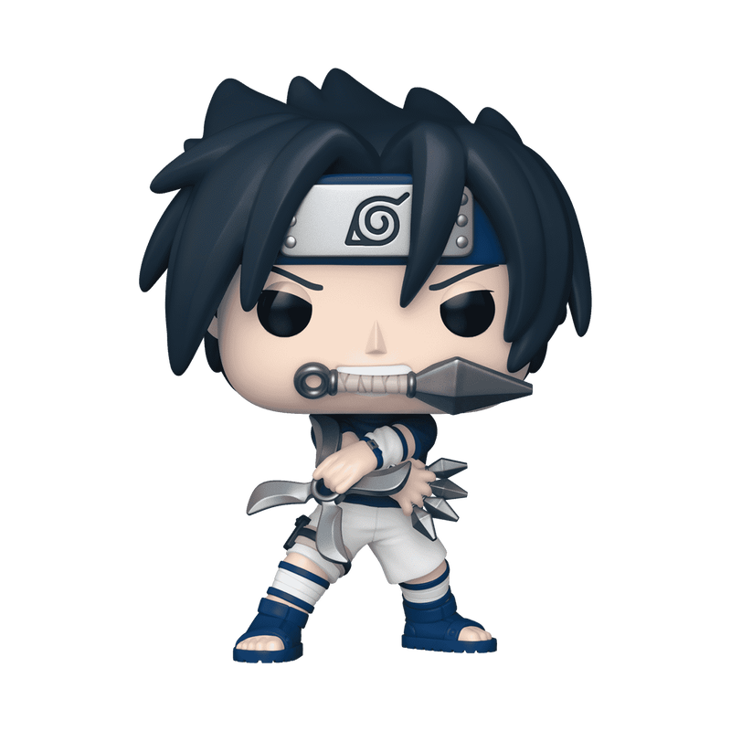 Sasuke Uchiha with Demon Wind Shuriken Funko Pop! #1965 stock photo out-of-box from Naruto