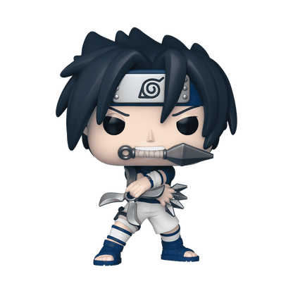 Sasuke Uchiha with Demon Wind Shuriken Funko Pop! #1965 stock photo out-of-box from Naruto
