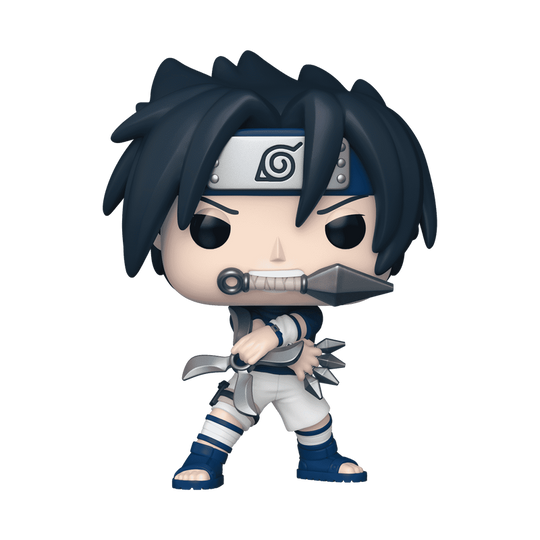 Sasuke Uchiha with Demon Wind Shuriken Funko Pop! #1965 stock photo out-of-box from Naruto