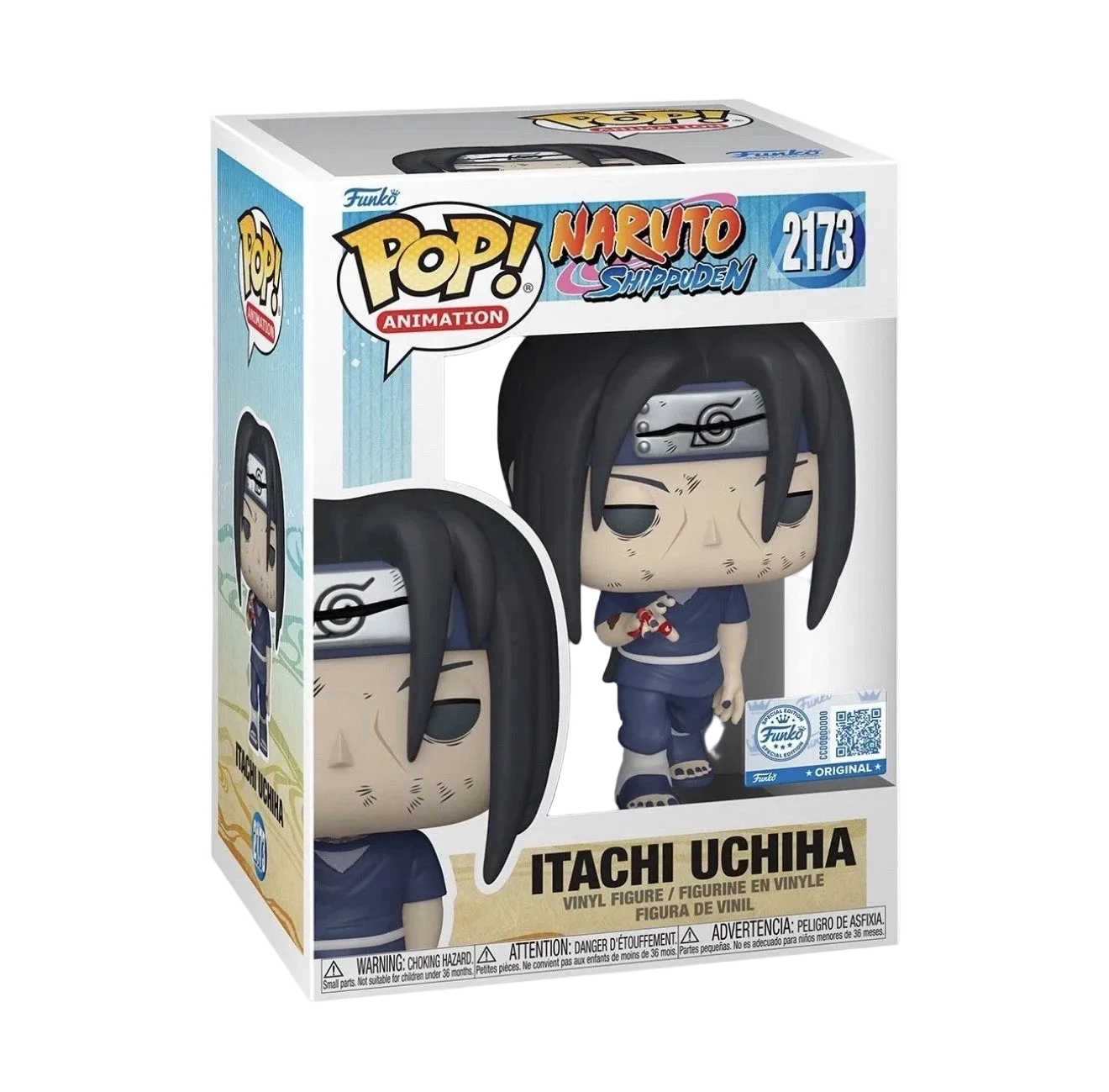 Itachi Uchiha Funko Pop! #2173 GameStop Exclusive in box packaging from Naruto Shippuden