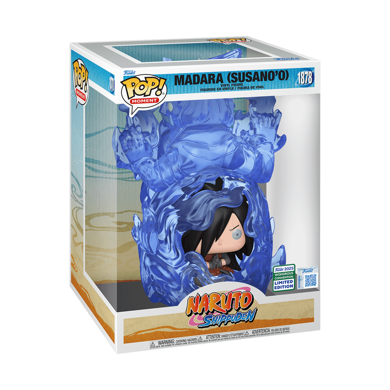 Funko Pop Madara Susano’o #1878 from Naruto Shippuden, Wondrous Convention Limited Edition, shown outside packaging.