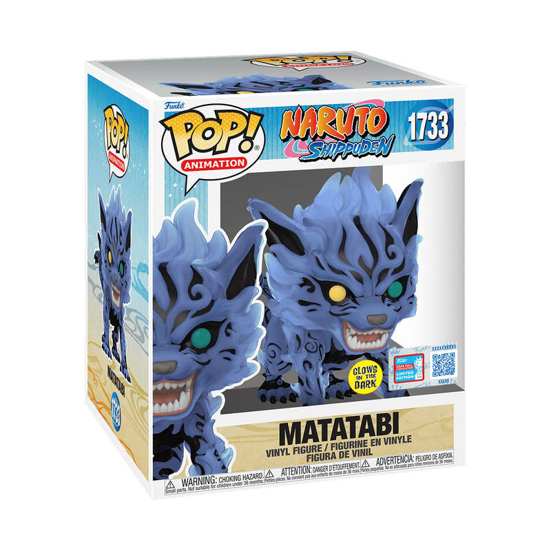 Super Matatabi Funko Pop! #1733 Glow Fall Convention 2024 Exclusive stock photo in-box Naruto