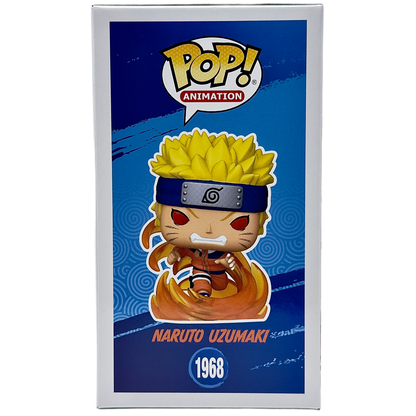 Left side of box for Naruto Uzumaki Funko Pop! #1968 Supreme Limited Edition 9,500 PCS signed by Maile Flanagan