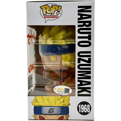 Right side of box for Naruto Uzumaki Funko Pop! #1968 Supreme Limited Edition 9,500 PCS signed by Maile Flanagan
