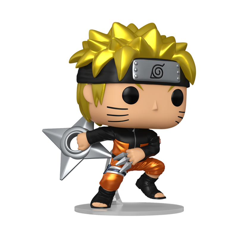 Naruto Uzumaki Chase Funko Pop Figure Holding Kunai Shuriken