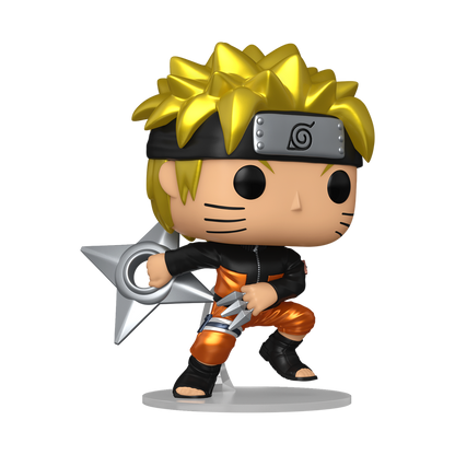 Naruto Uzumaki Chase Funko Pop Figure Holding Kunai Shuriken