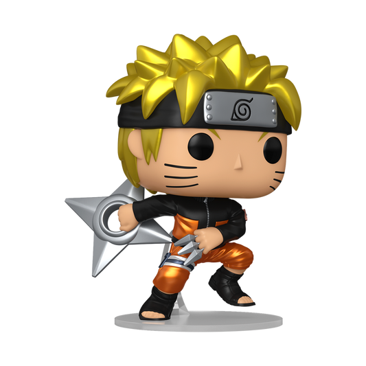 Naruto Uzumaki Chase Funko Pop Figure Holding Kunai Shuriken