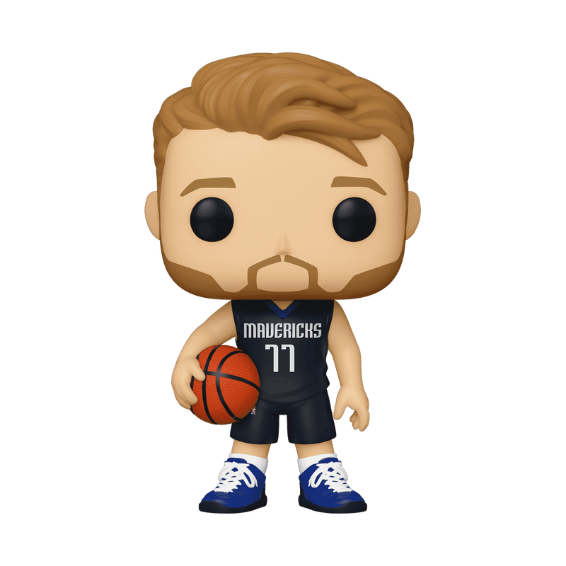 NBA Mavericks Luka Doncic Funko Pop Figure Holding Basketball