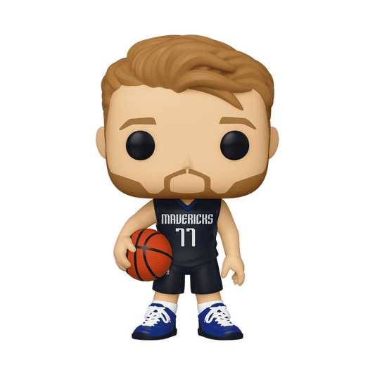 NBA Mavericks Luka Doncic Funko Pop Figure Holding Basketball