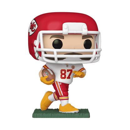 Travis Kelce Away Uniform Funko Pop! #257 stock photo out-of-box from NFL Kansas City Chiefs
