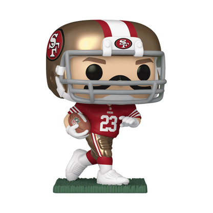 Christian McCaffrey Home Uniform Funko Pop! #250 stock photo out-of-box from NFL San Francisco 49ers