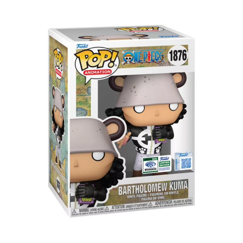 Bartholomew Kuma Funko Pop! #1876 2025 WonderCon Official Limited Edition stock photo in-box One Piece