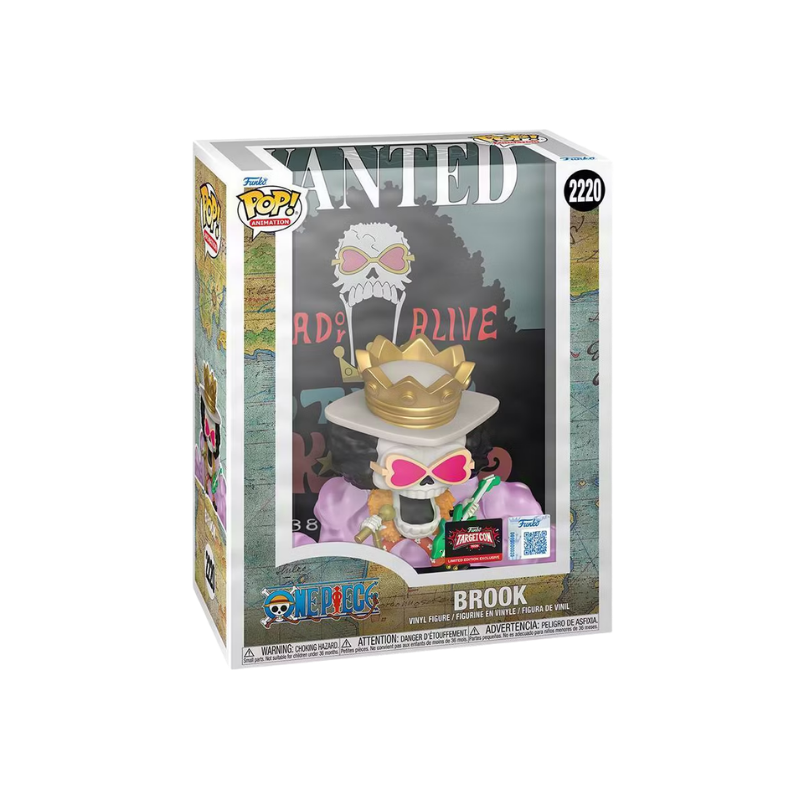 Brook Funko Pop! #2220 Wanted TargetCon Exclusive stock photo in-box from One Piece  