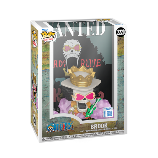Brook Wanted Poster Funko Pop! #2220 stock photo in-box from One Piece