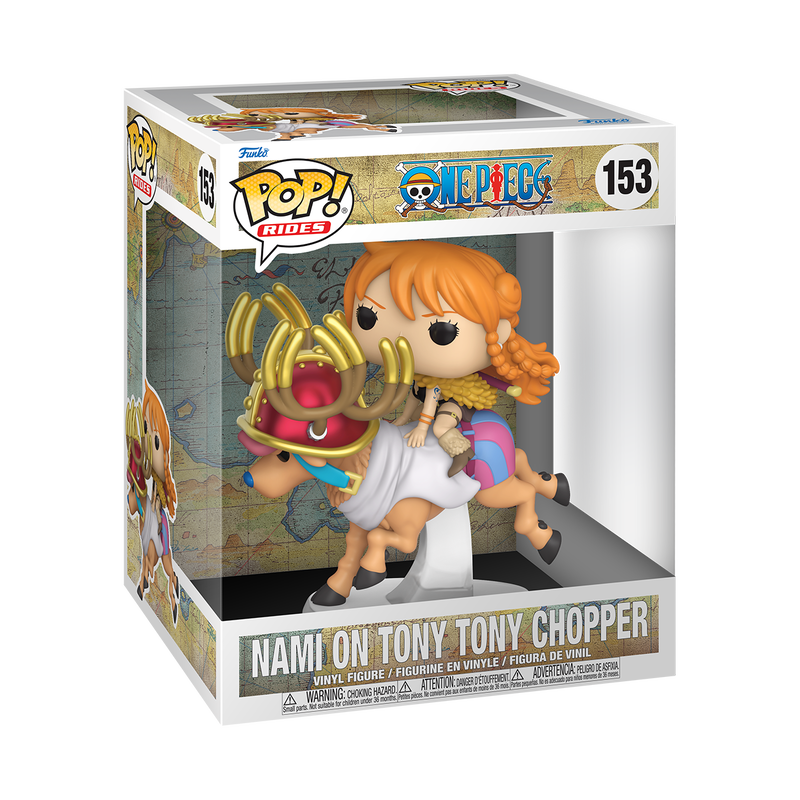 Nami on Tony Tony Chopper Funko Pop! Deluxe #153 stock photo in-box from One Piece
