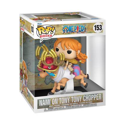 Nami on Tony Tony Chopper Funko Pop! Deluxe #153 stock photo in-box from One Piece